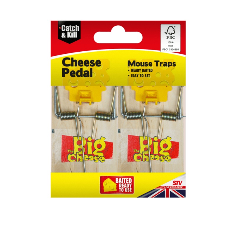 The Big Cheese Cheese Pedal Mouse Traps – Twinpack