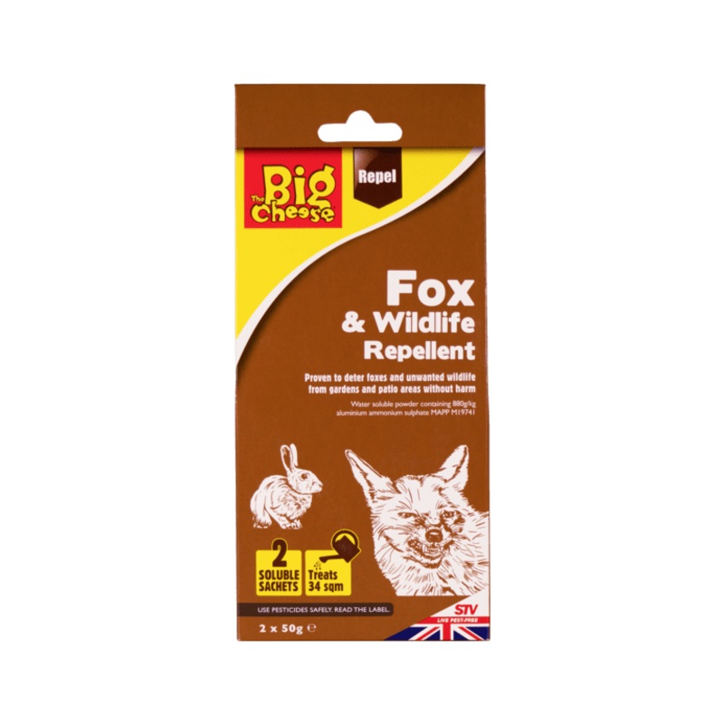 The Big Cheese Fox & Wildlife Repellent – 2x50g Sachets