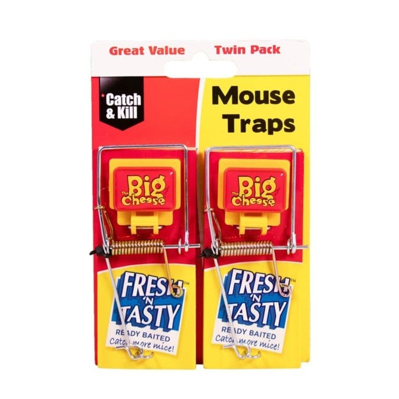The Big Cheese Fresh Baited Mouse Trap – Twinpack