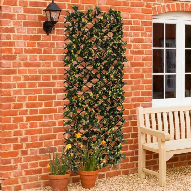 Ambassador Expanding Artificial Trellis – Green Leaves 180cm x 60cm