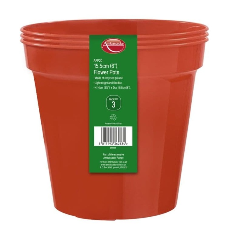 Ambassador Flower Pots – 6 – Pack 3