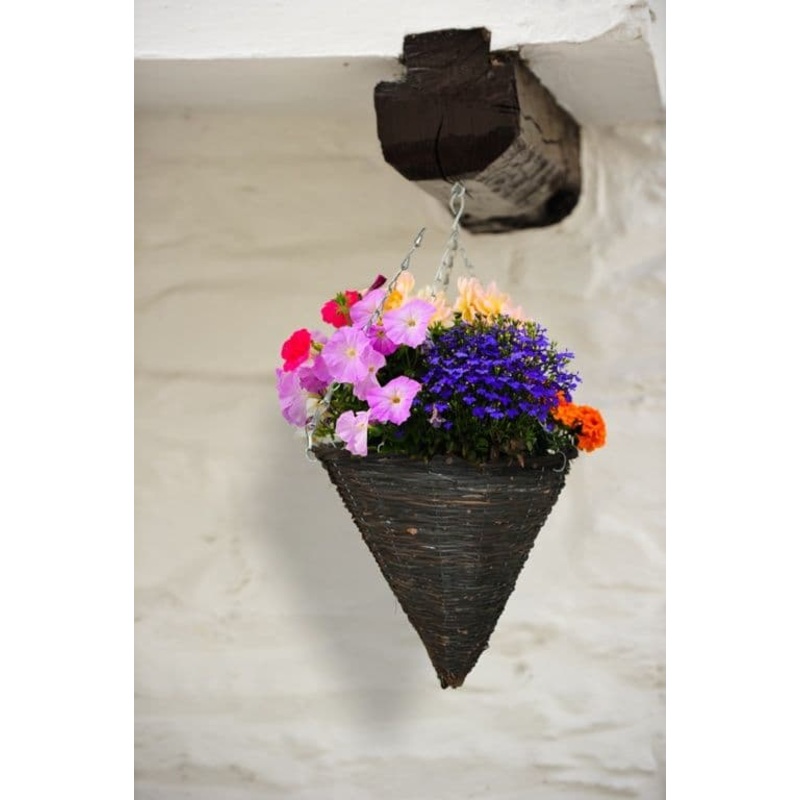 Ambassador Willow Hanging Cone Basket – 14