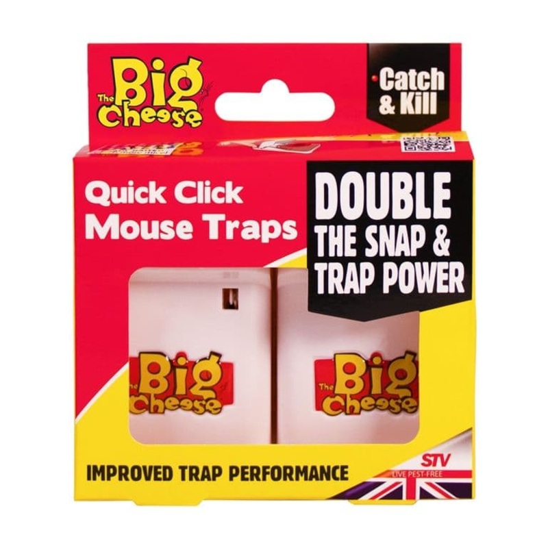 The Big Cheese Quick Click Mouse Traps – Pack 2