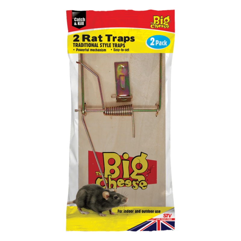 The Big Cheese Wooden Rat Trap – 2 Pack