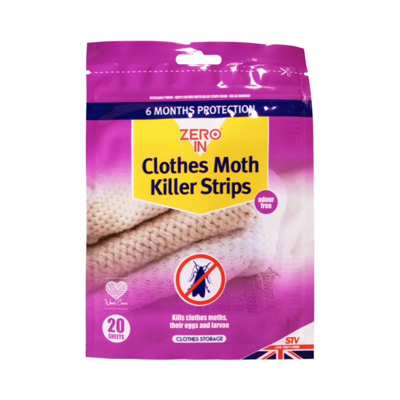 Zero In Moth Killer Strips – 20 Strips