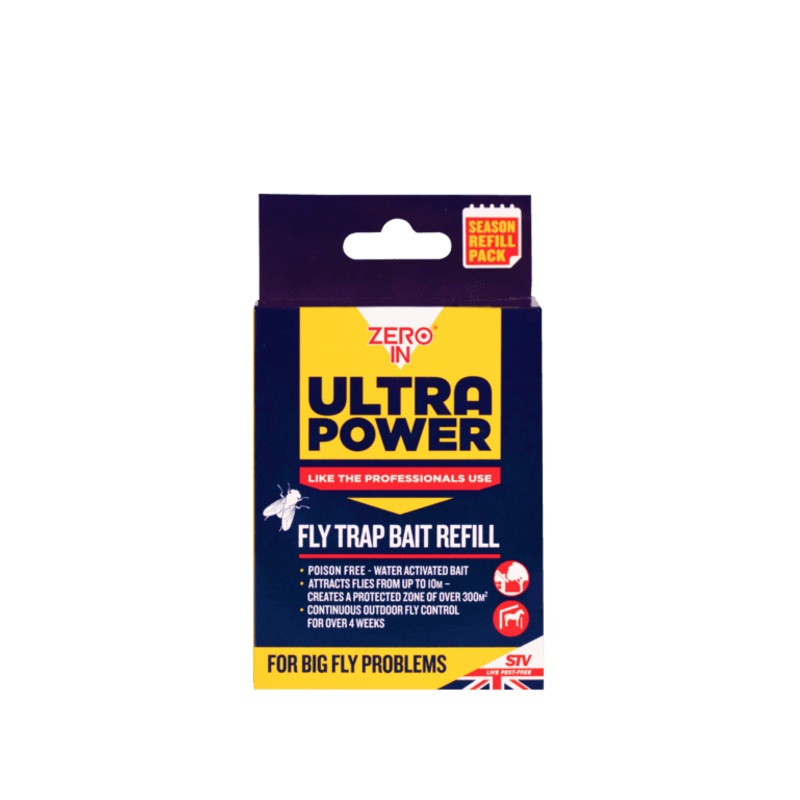 Zero In Ultra Power Outdoor Fly Trap – Refill Pack 6 x 8g