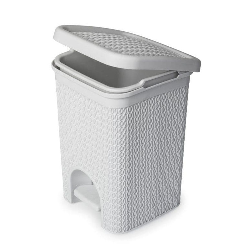 Blue Canyon Lace Design Pedal Bin 5L – White