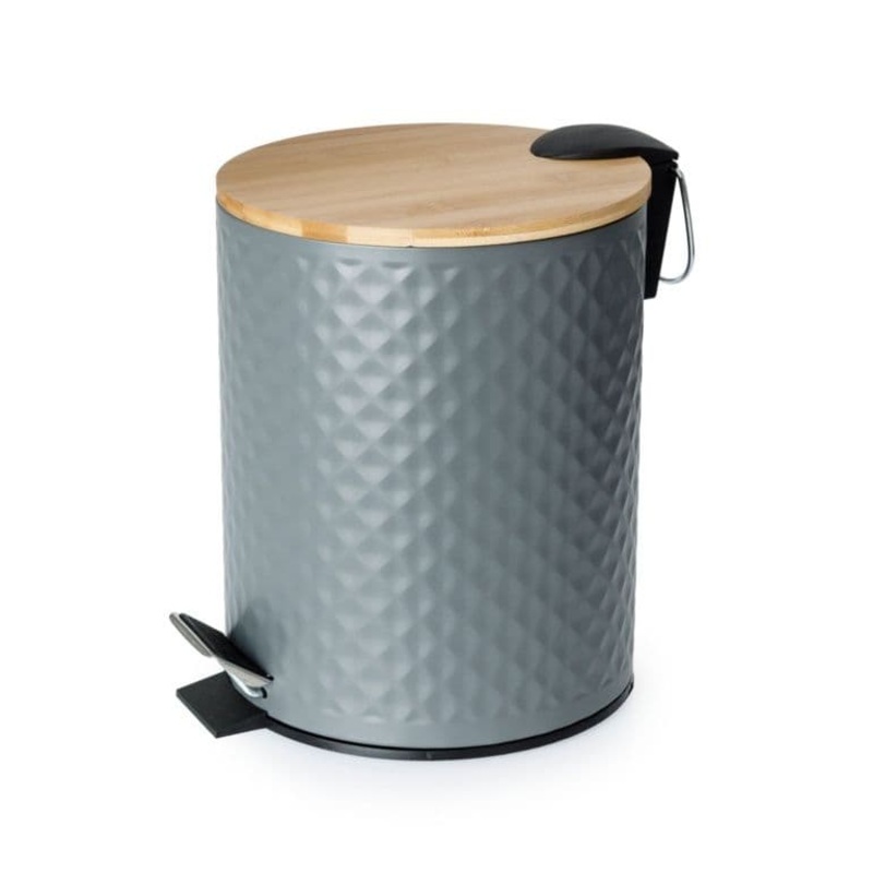 Blue Canyon Pedal Bin With Bamboo Lid – 5L Soft Close