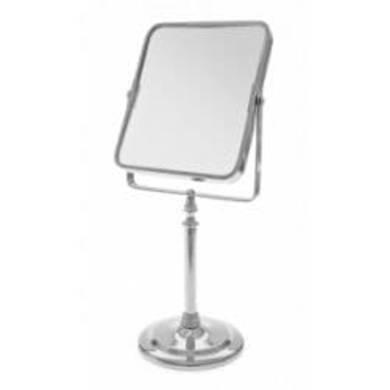 Blue Canyon Traditional Rectangular Pedestal Mirror – Chrome