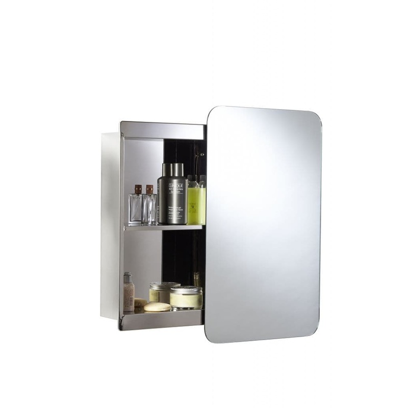 Croydex Medway Sliding Door Stainless Steel Cabinet
