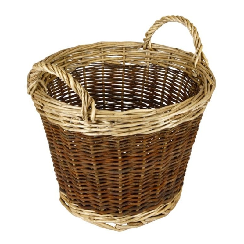 Hearth & Home Two Tone Log Basket – 30cm