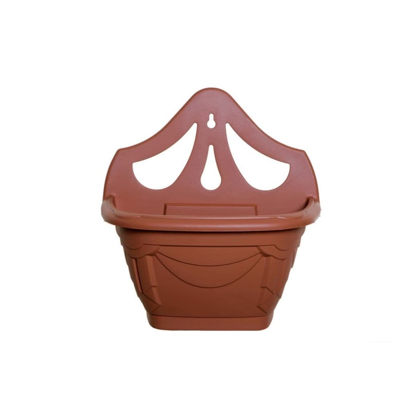 Whitefurze 56446 31cm Venetian Wall Planter – Terracotta
