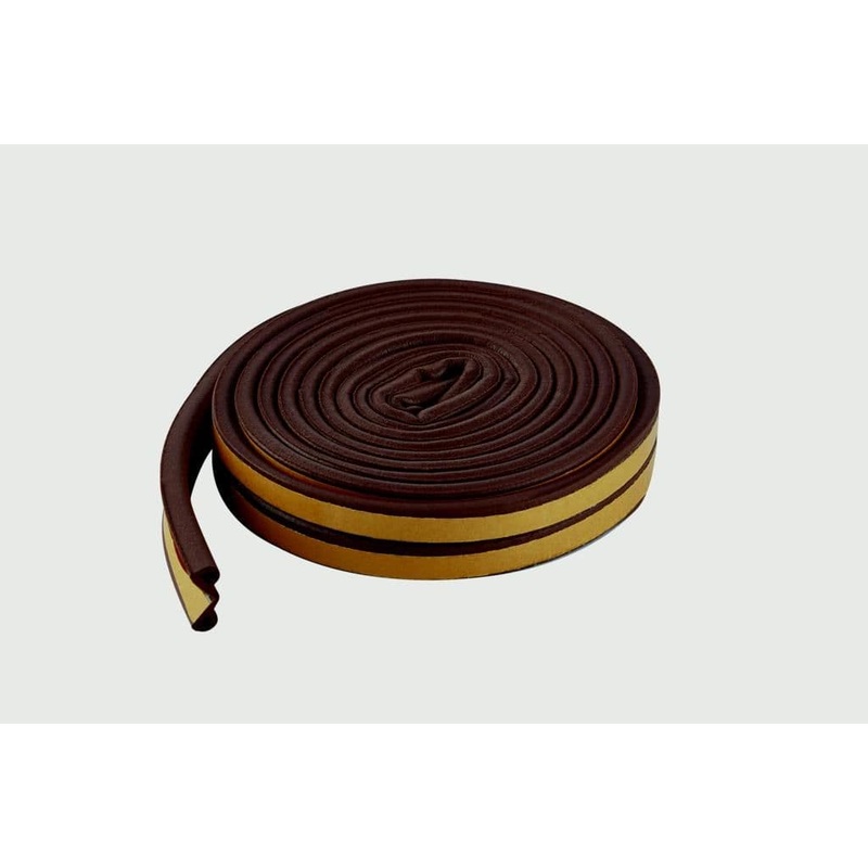 Woodside Epdm P Rubber Strip – 5m Brown