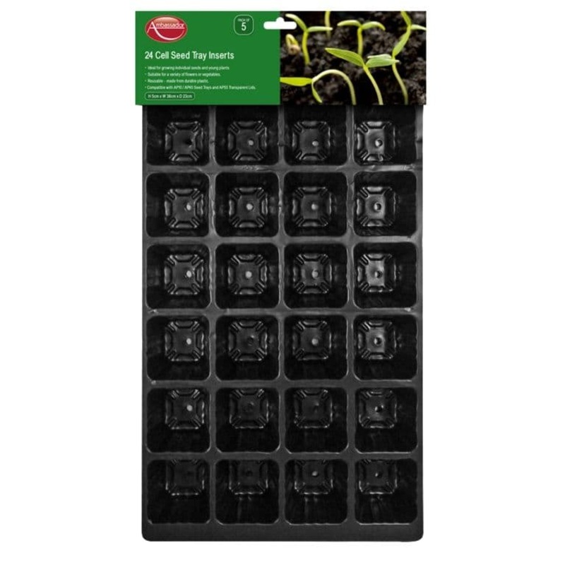 Ambassador Seed Tray Inserts Pack 5 – 24 Cell