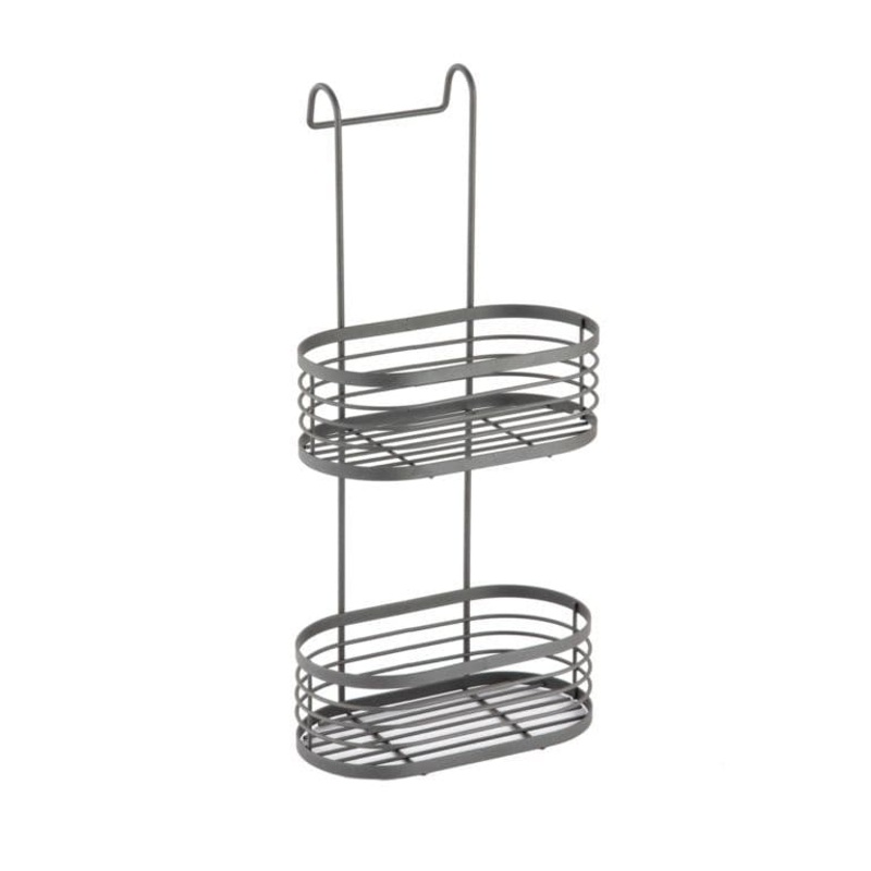 Blue Canyon 2 Tier Over Shower Screen Caddy – Grey