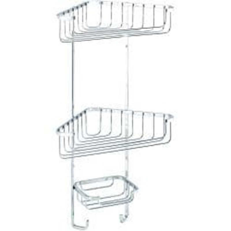 Croydex Corner Basket Three Tier – 490 x 275 x 165mm