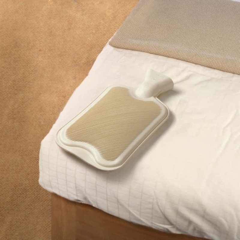 Hearth & Home 2L Hot Water Bottle – Cream