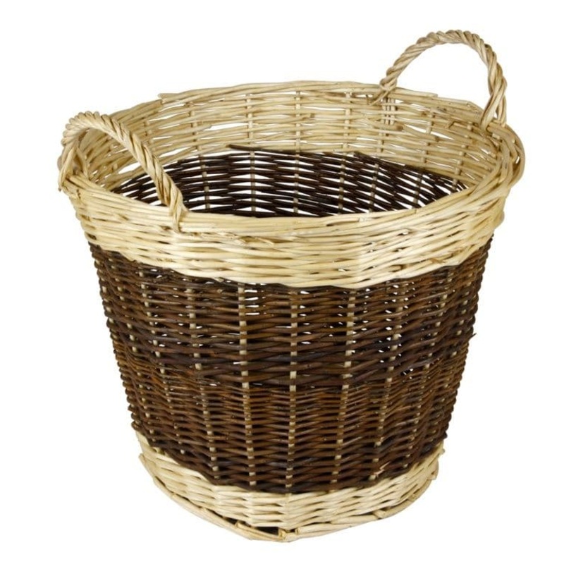 Hearth & Home Two Tone Log Basket – 48cm