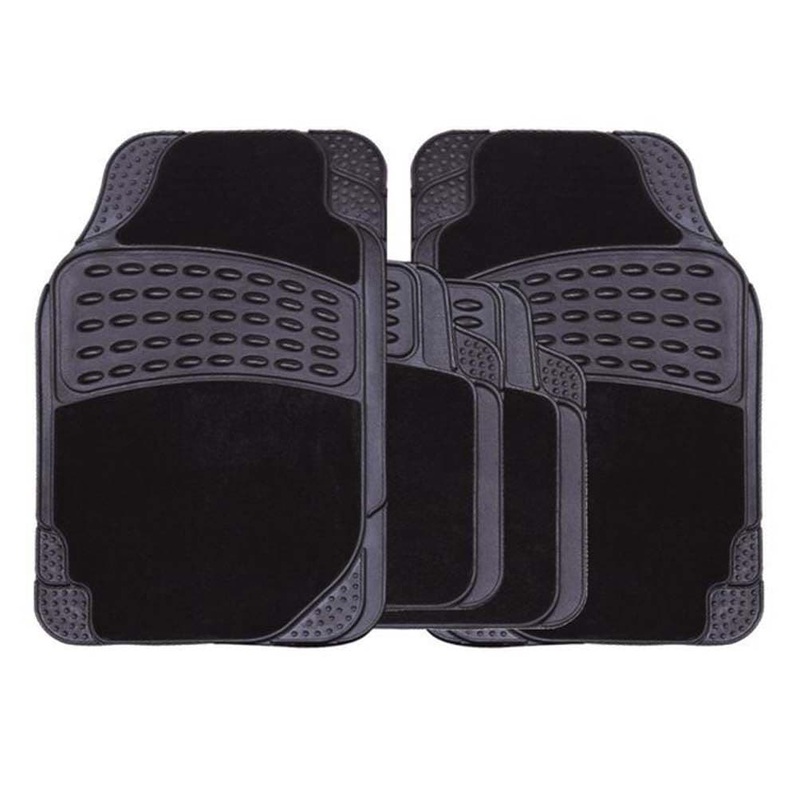 Streetwize Rubber Carpet Mat Set – 4 Piece
