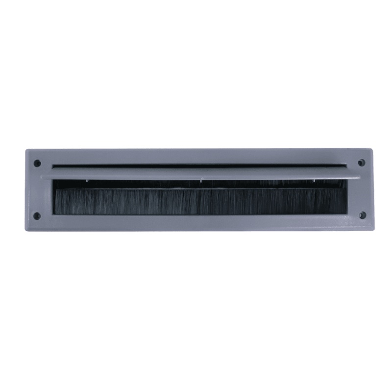 Woodside Letterbox Draught Excluder With Cover – Grey