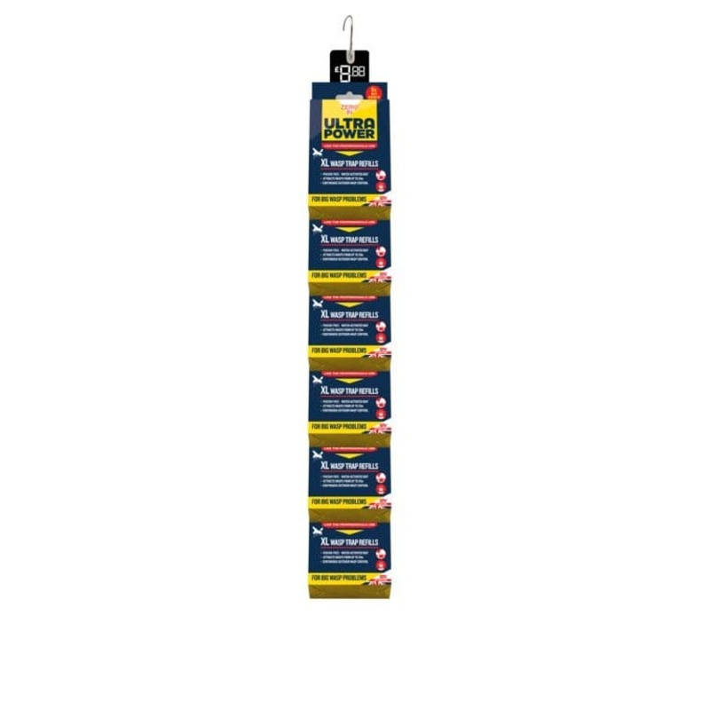 Zero In Ultra Power Wasp Trap Refill XL – Clip Strip