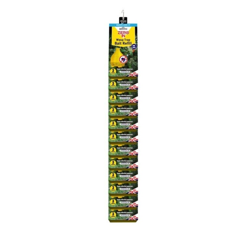 Zero In Wasp Trap Bait Refills 3 Sachets – Clip 24