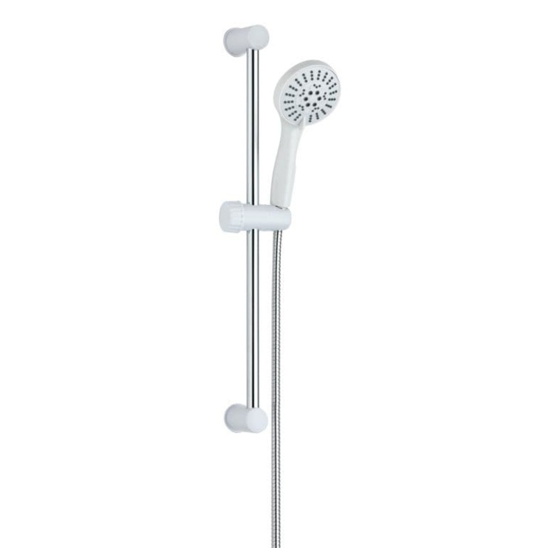 Blue Canyon White Shower Rail Set – 60cm