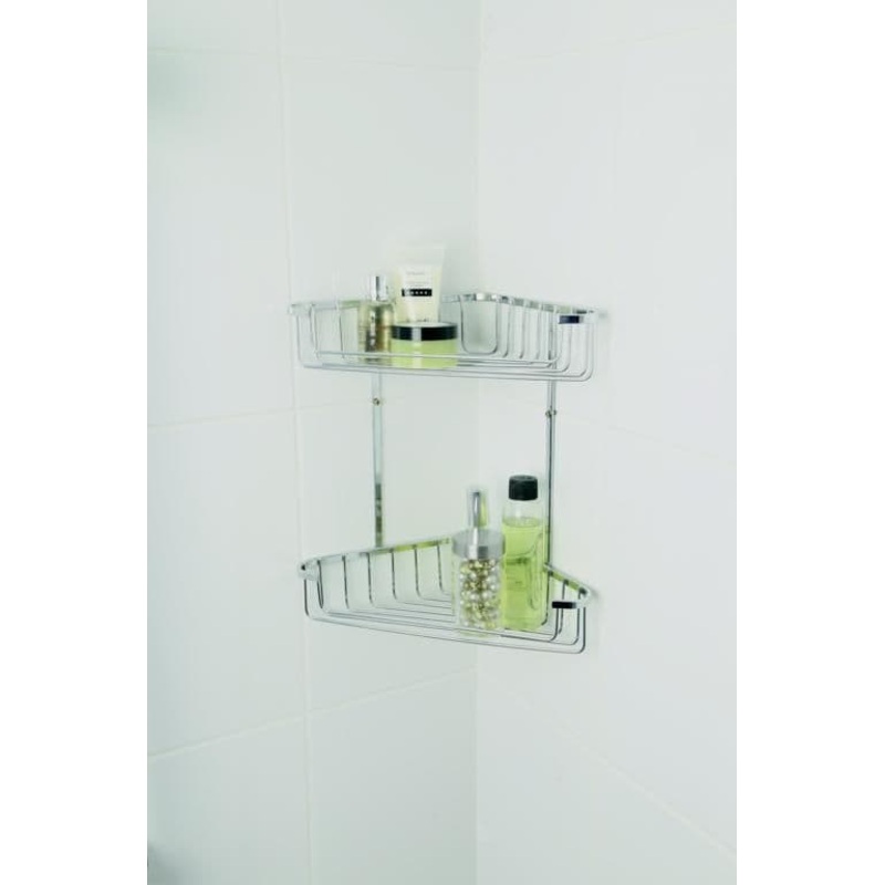 Croydex 2 Tier Corner Basket – Large