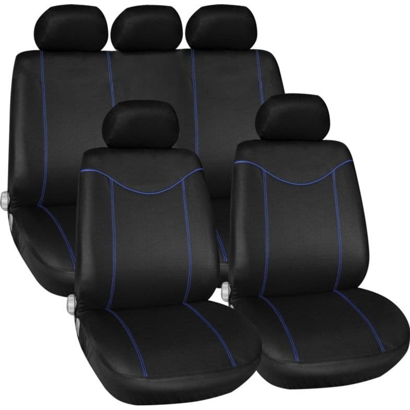 Streetwize Alabama Seat Cover Set – Blue 11 Piece