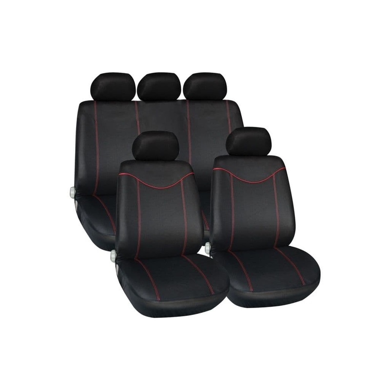 Streetwize Alabama Seat Cover Set – Red 11 Piece
