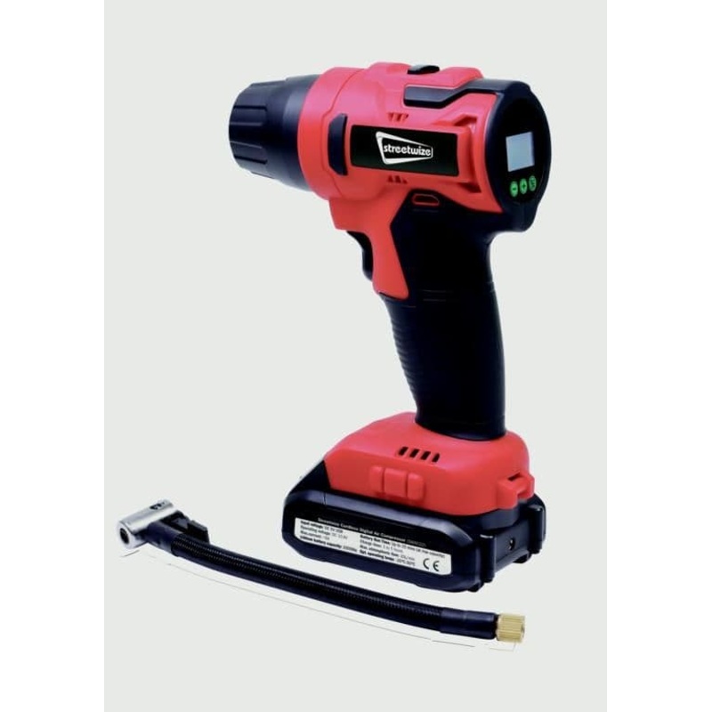 Streetwize Cordless Recharge Tyre Inflator – 12v