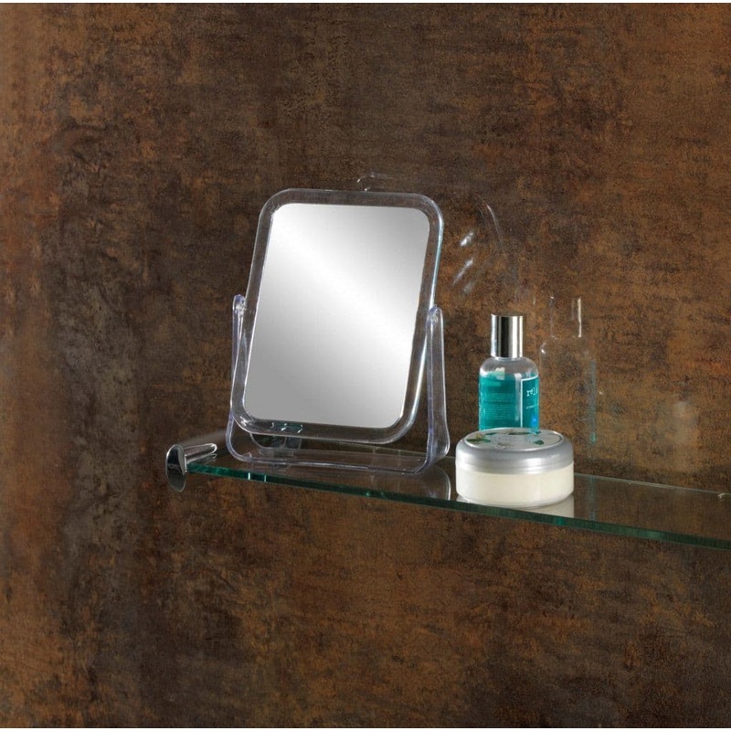 SupaHome Rectangular Plastic Mirror – 16 x 12cm