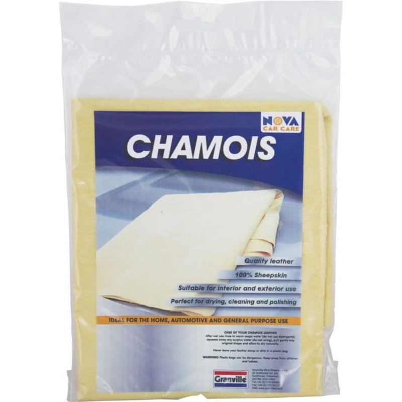Granville Chemicals Premium Genuine Chamois Leather – 4 Sq Ft Ex. Large