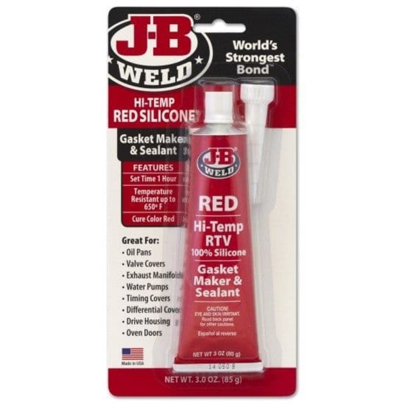 JB Weld Silicone Hi Temp 85gm – Red