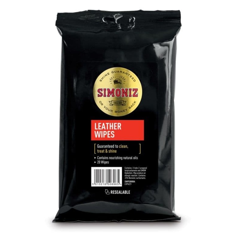 Simoniz Leather Wipes – Pack 20