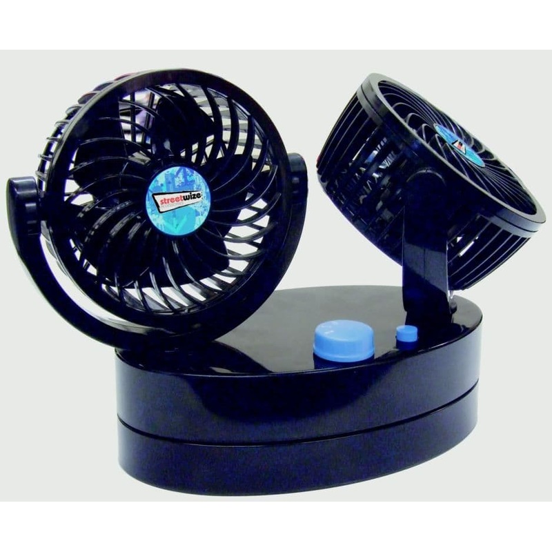 Streetwize Cyclone Oscillating Power Fan – 12v