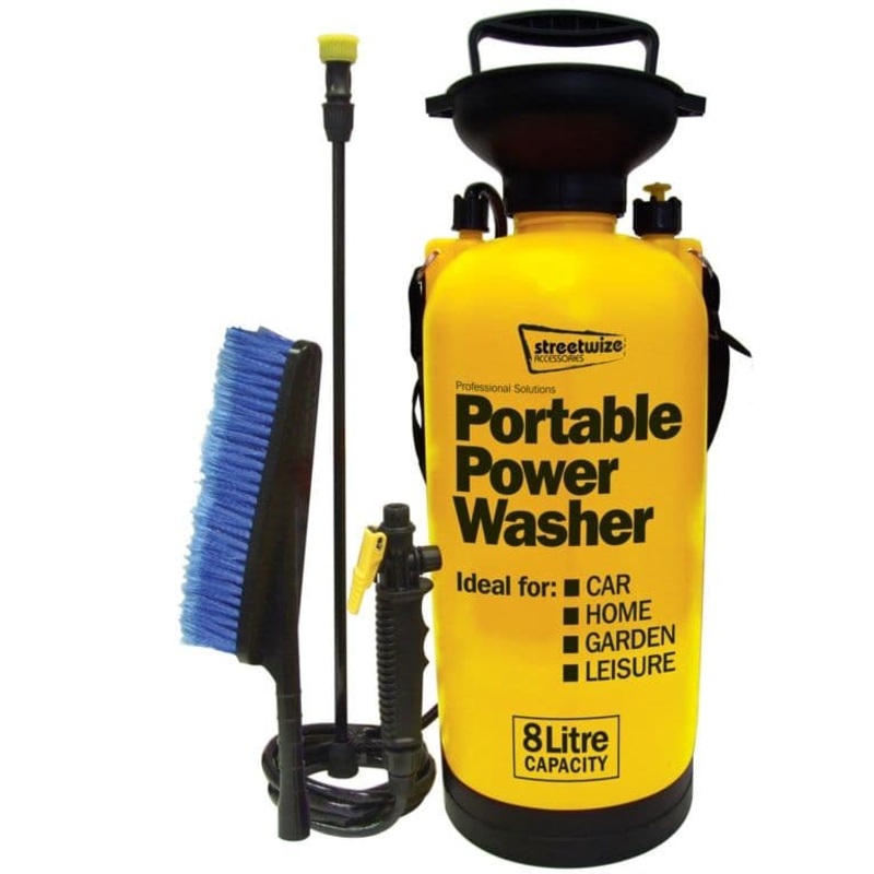Streetwize Pressure Sprayer With Extra Brush – 8L