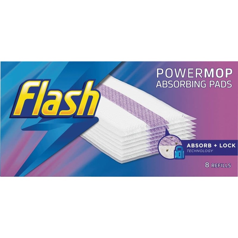 Flash Powermop Refill Pads – Pack 8