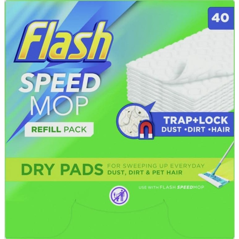Flash Speedmop Dry Refill Pads – 40 Pads