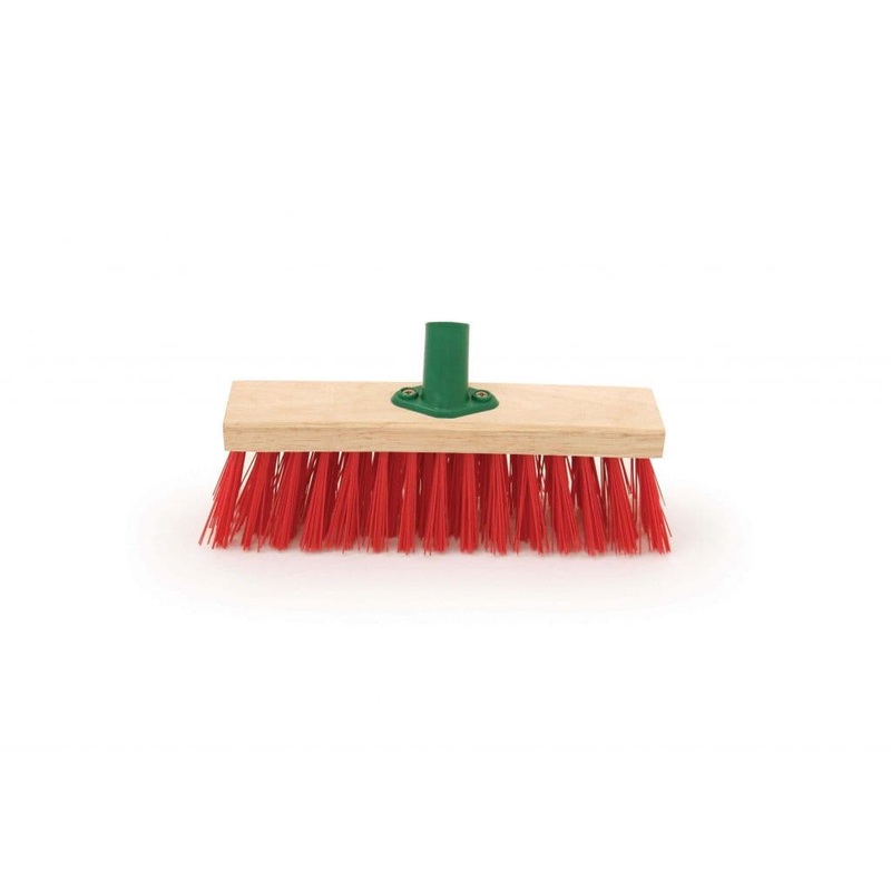 Hill Brush Red PVC Brush Head & Bracket – 11.5