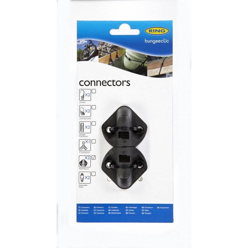 Ring Bungee Clic Wall Mounts – Twin Pack