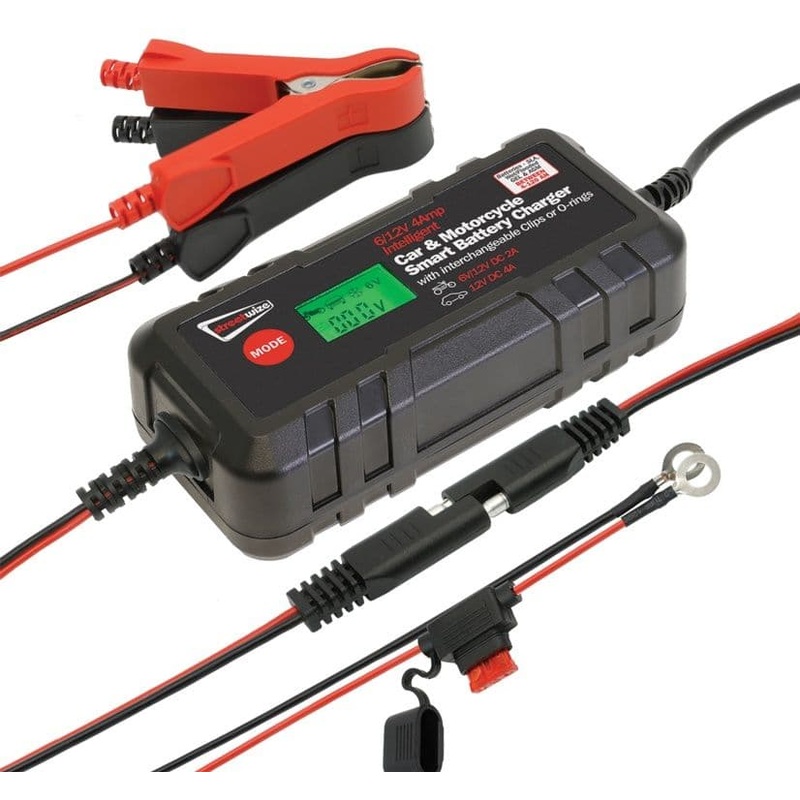 Streetwize 6/12v Smart Battery Charger – 4amp
