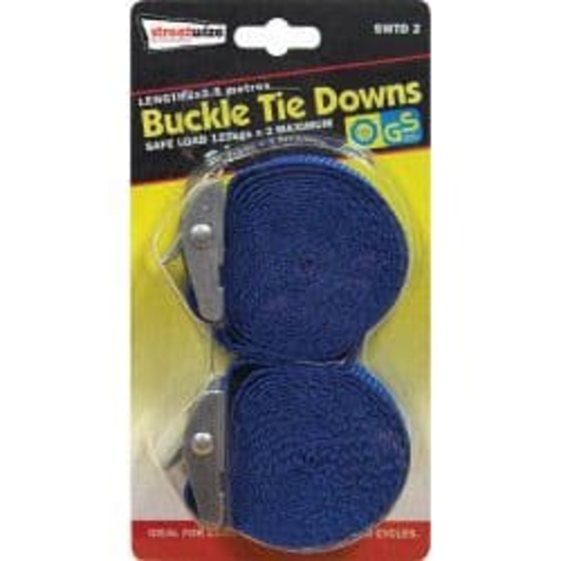 Streetwize Buckle Strap Tie Downs – 2 x 2.5m