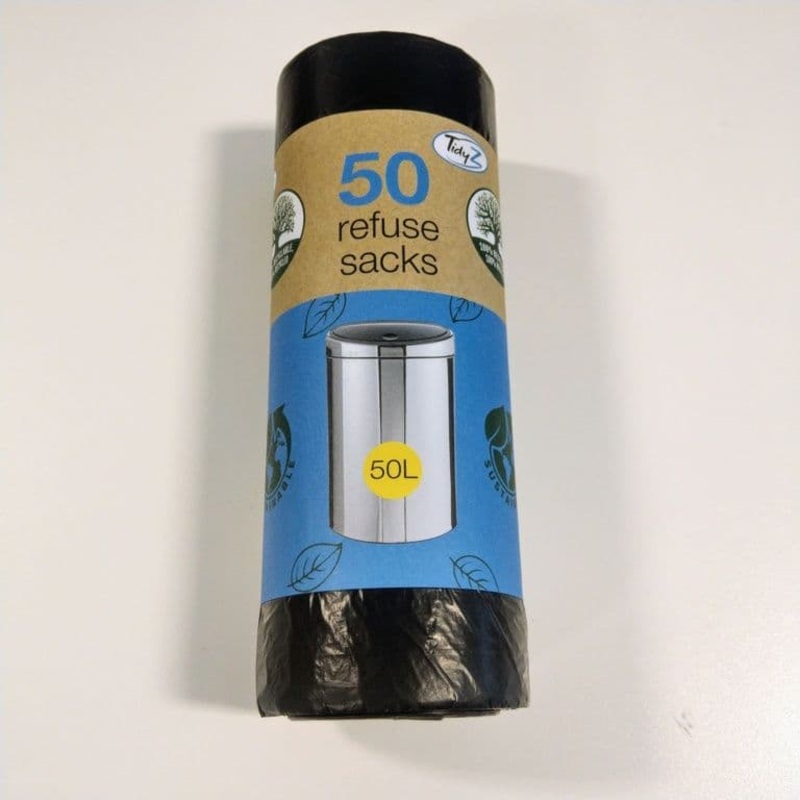Tidyz Refuse Sacks – Roll of 50 Extra Strong