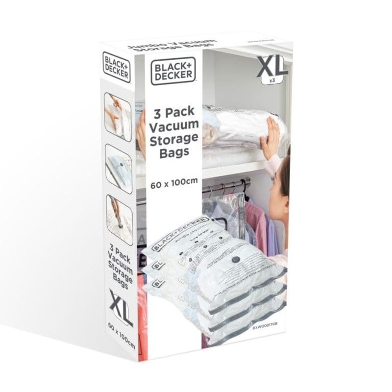 Black & Decker Vacuum Storage Bags – Jumbo 3 Pack
