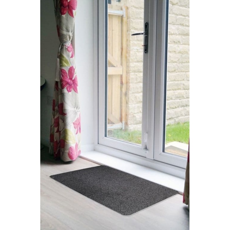 Groundsman Dirt Guard Plain Cotton Barrier Doormat 50 x 80cm – Anthracite