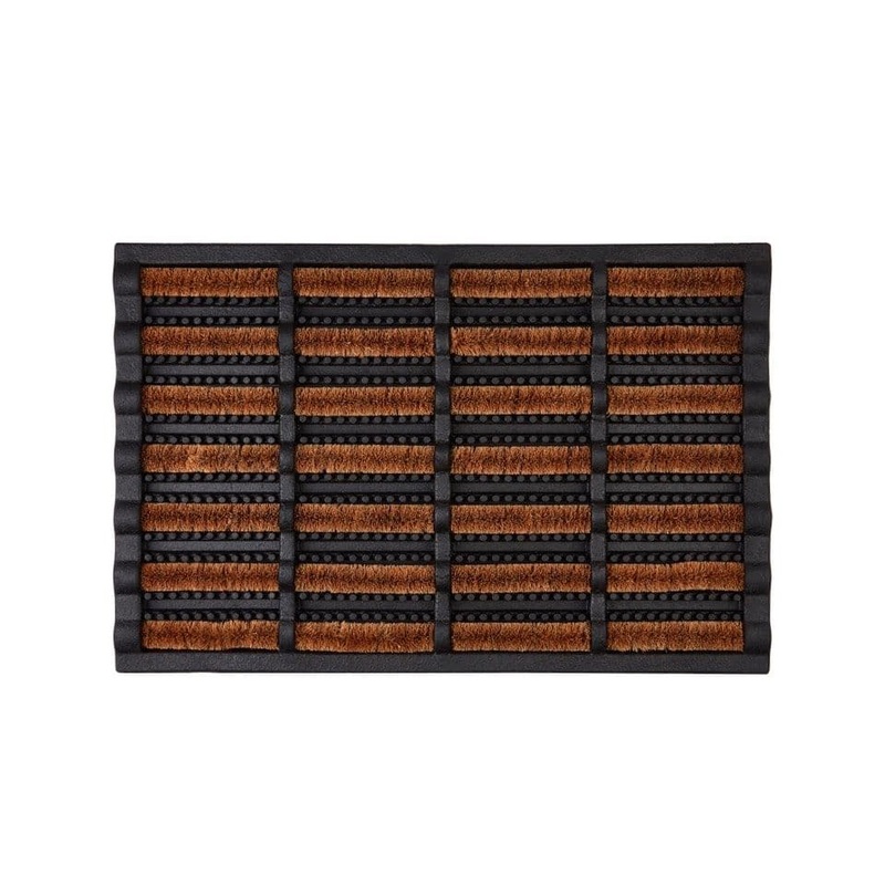 Groundsman Rubber & Coir Scraper Mat – Length 36cm x Width 32cm.