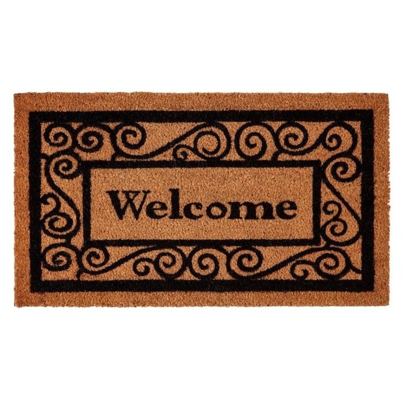 Groundsman Welcome Grey Coco Doormat – 40 x 70cm