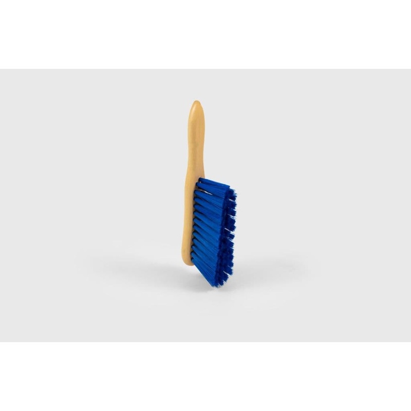 Hill Brush Banister Brush – Lacquered Stock, Soft Blue PVC – 6