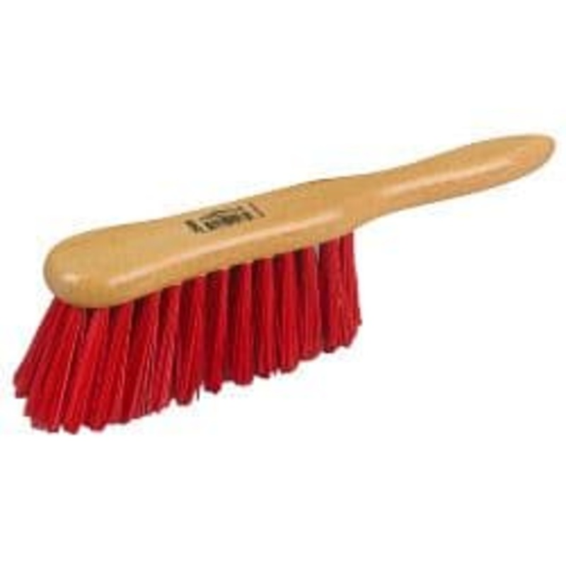 Hill Brush Banister Brush – Lacquered Stock, Stiff Red PVC – 6